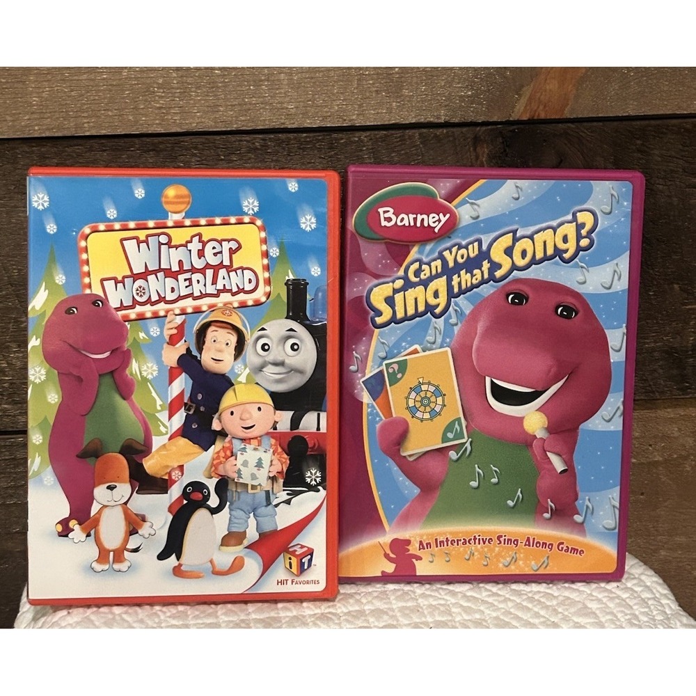 Barney Dvd Lot 2 Sing That Song Barneys Winter Wonderland